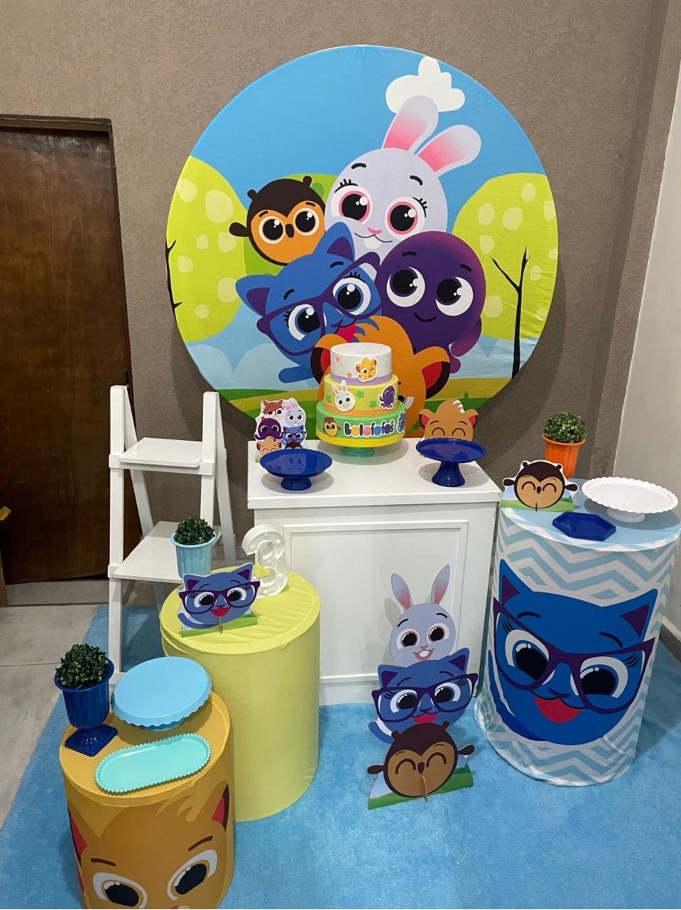 Kit Pm Grande Bolofofo Azul - Jujuba Festa e Cia 