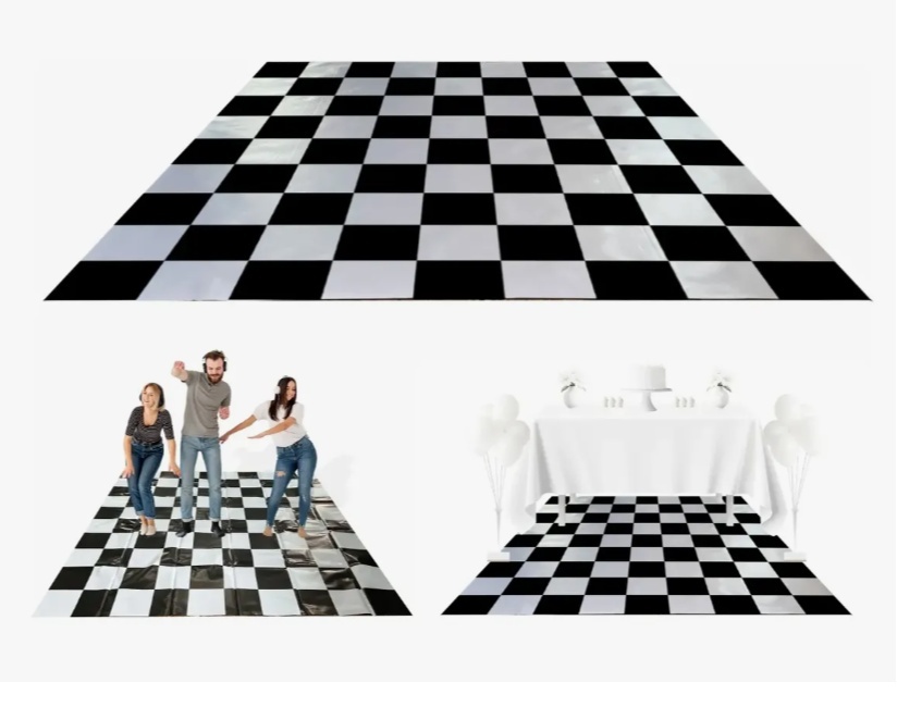 Tapete Lona Quadriculado Pequeno - Jujuba Festa e Cia 