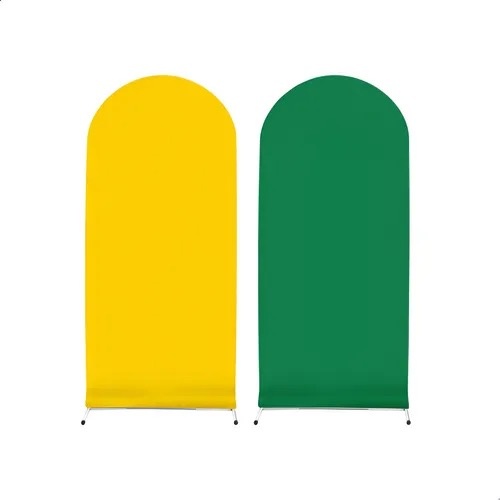 Capa Painel Romano - Verde E Amarelo  - Jujuba Festa e Cia 