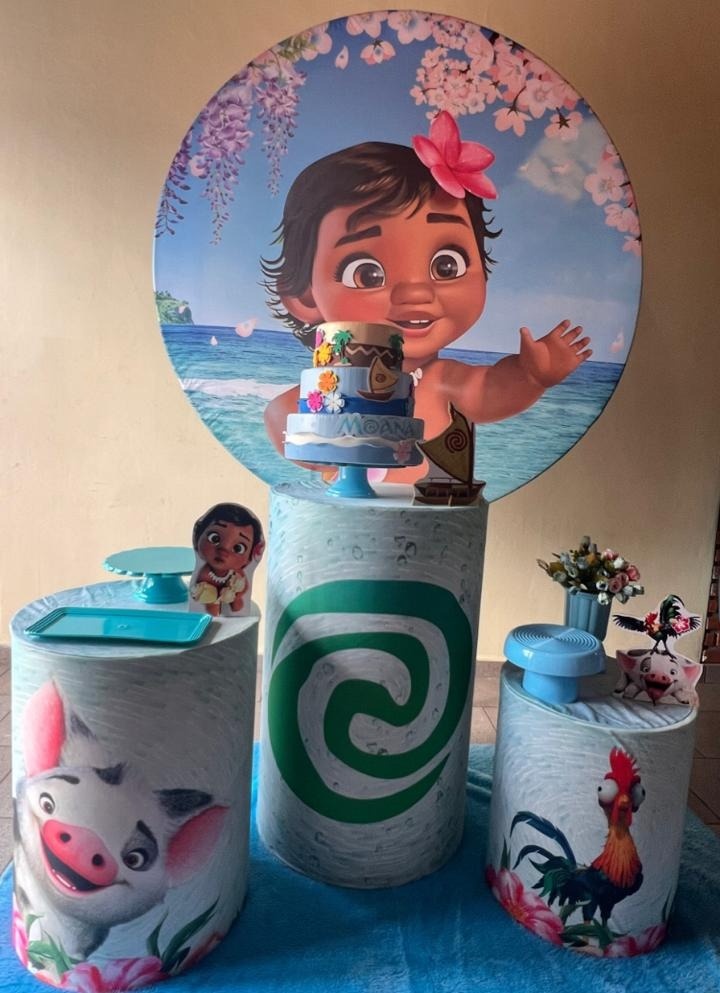 Kit Pm Básico Moana Baby - Jujuba Festa e Cia 