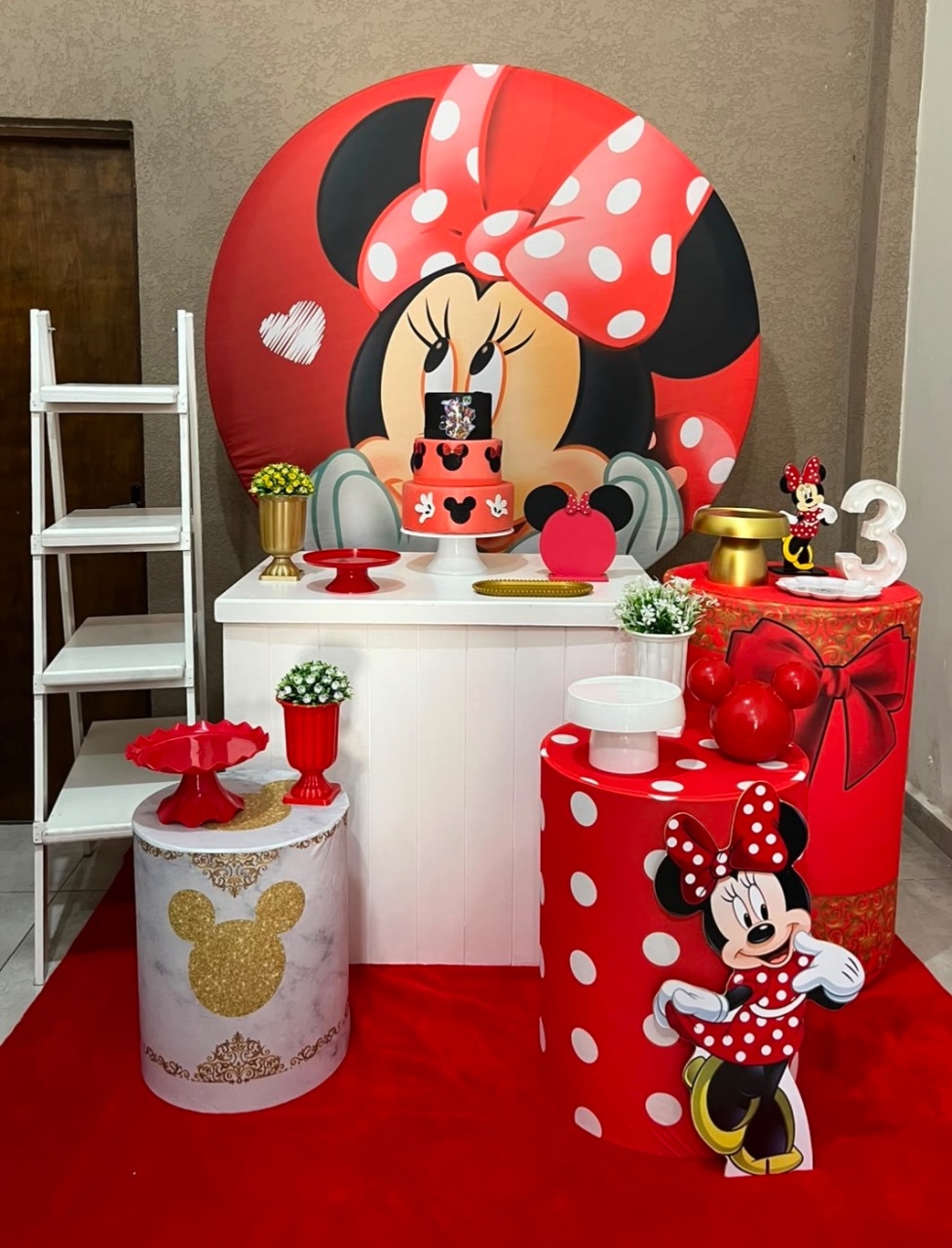 Kit Grande Minnie Vermelho - Jujuba Festa e Cia 