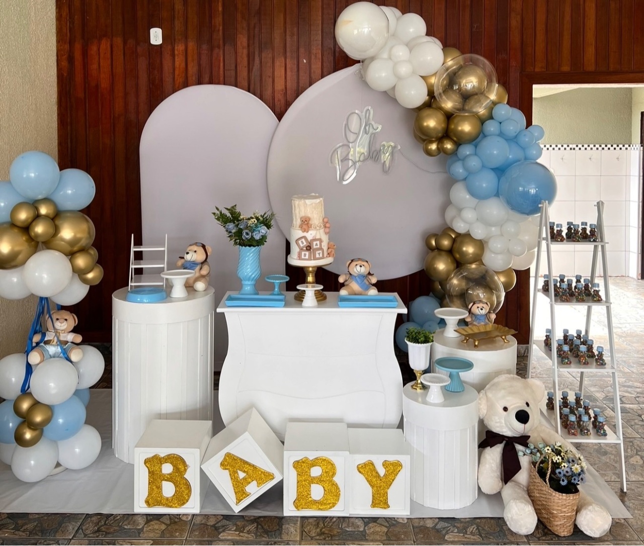 Completa Prime Chá de Bebê Menino Ursos - Jujuba Festa e Cia 