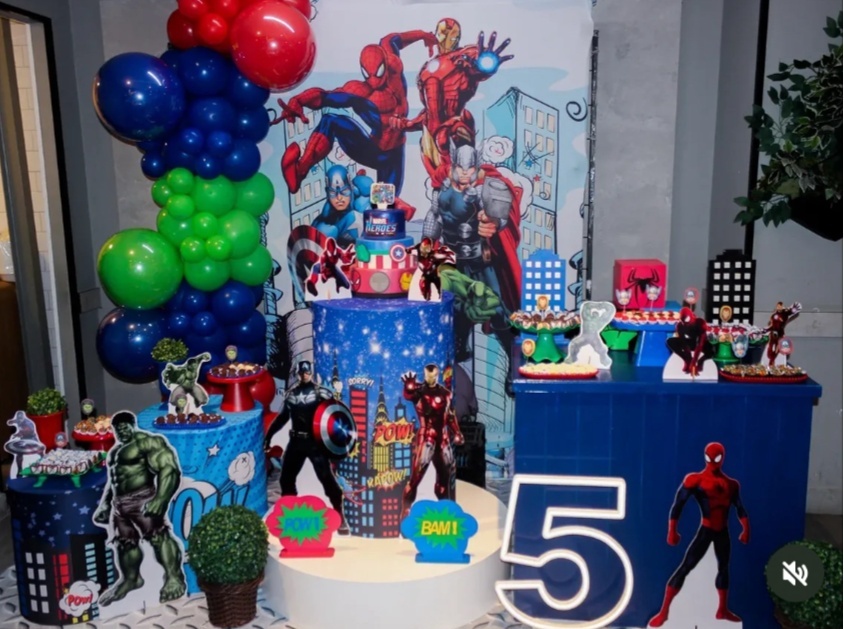 Kit Pm Vingadores Heróis - Jujuba Festa e Cia 