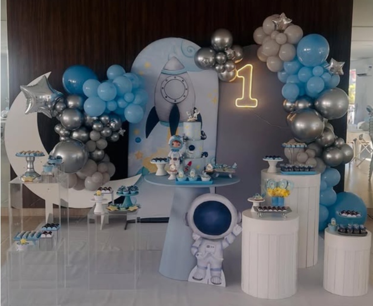 Completa Premium Astronauta/Foguete - Jujuba Festa e Cia 