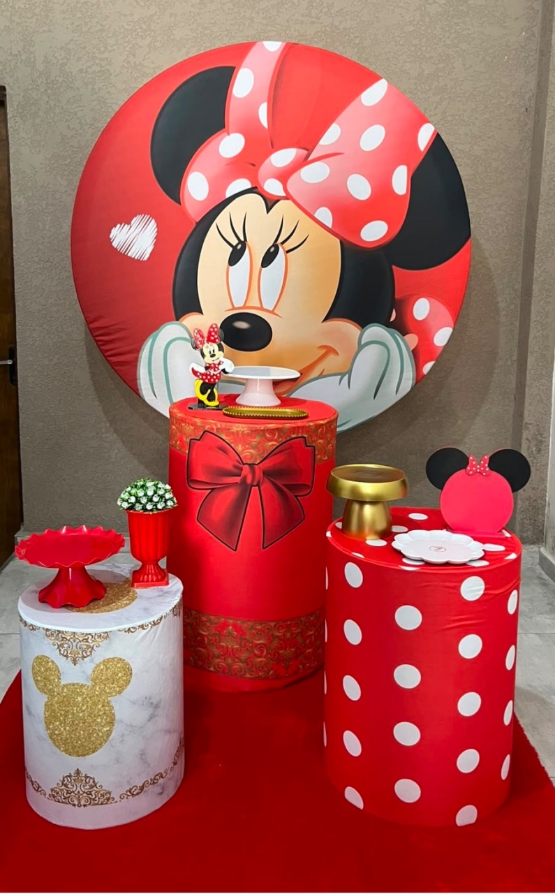 Kit Básico Minnie Vermelho - Jujuba Festa e Cia 