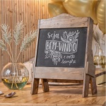 Lousa Giz Decorativa Madeira - imagem 2
