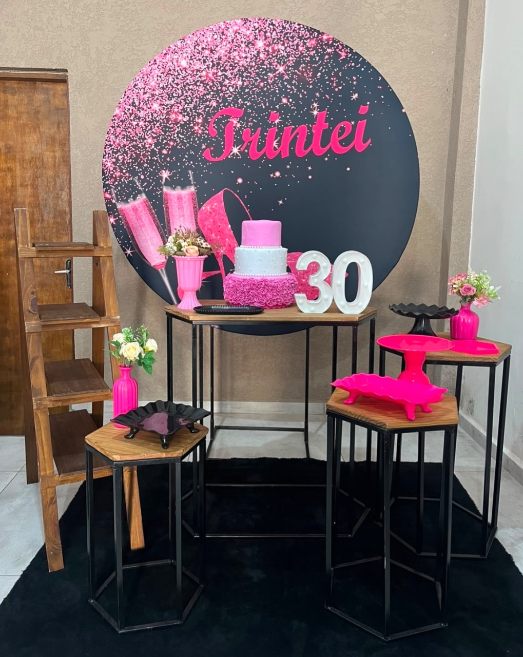 Kit Grande Trintei Rosa - Jujuba Festa e Cia 