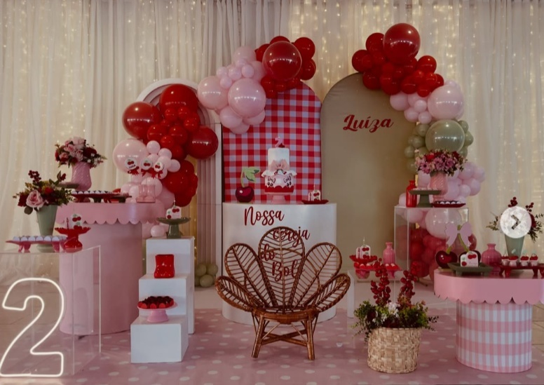 Decoração Completa Cerejinha Premium - Jujuba Festa e Cia 