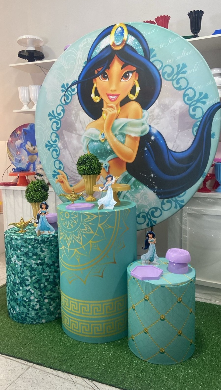 Kit Bronze - Princesa Jasmine - AR de Festa