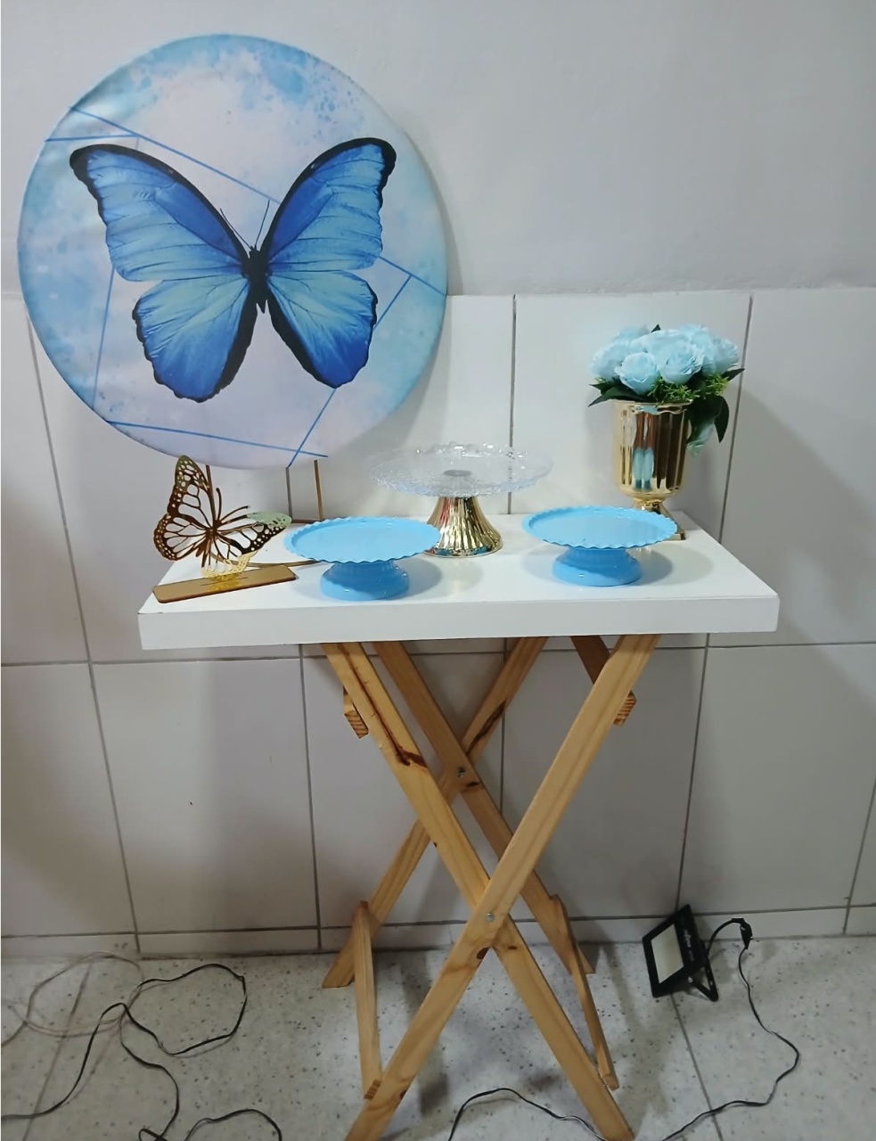 Kit Cristal - Borboleta Azul - AR de Festa