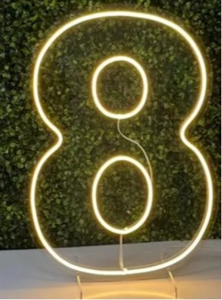 Número Led - 8 - flaviabarrofaldi