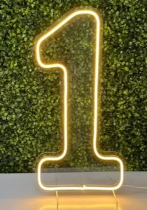 Número Led - 1 - flaviabarrofaldi