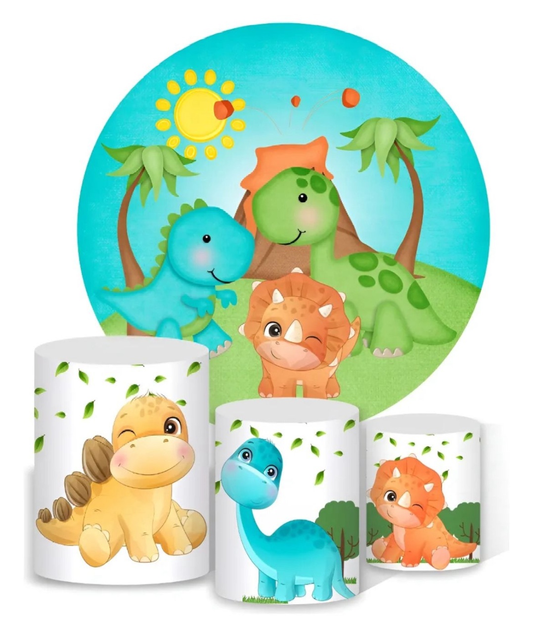 Capas Sublimadas Baby Dinossauro - Pegue e Monte Flávia Pimentel