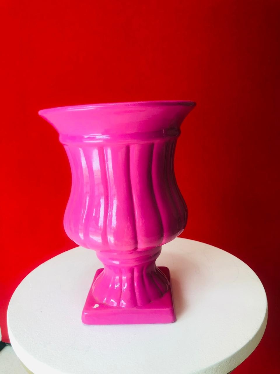 Jarro Rosa Escuro Porcelana - Pegue e Monte Flávia Pimentel