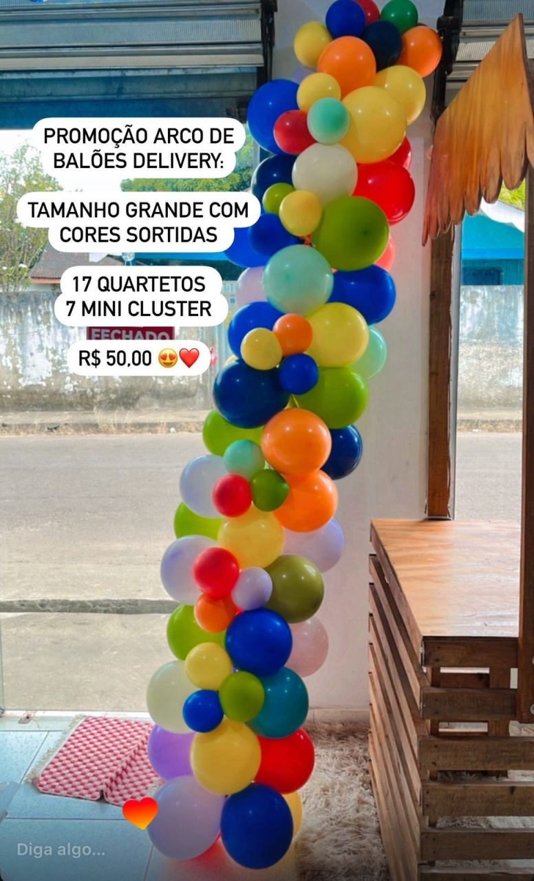 Arco de Balão Colorido Promocional - Pegue e Monte Flávia Pimentel