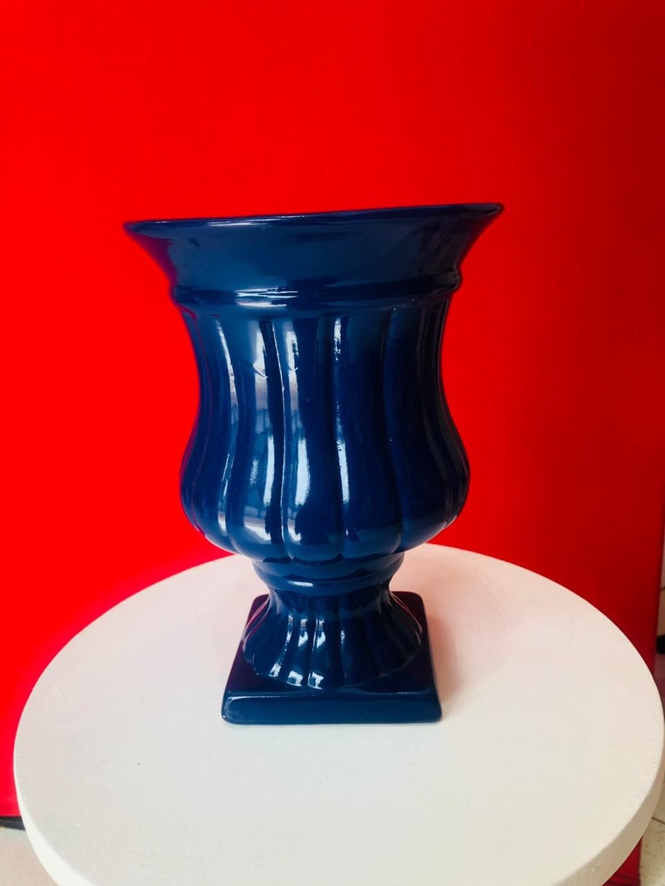 Jarro Azul Porcelana - Pegue e Monte Flávia Pimentel