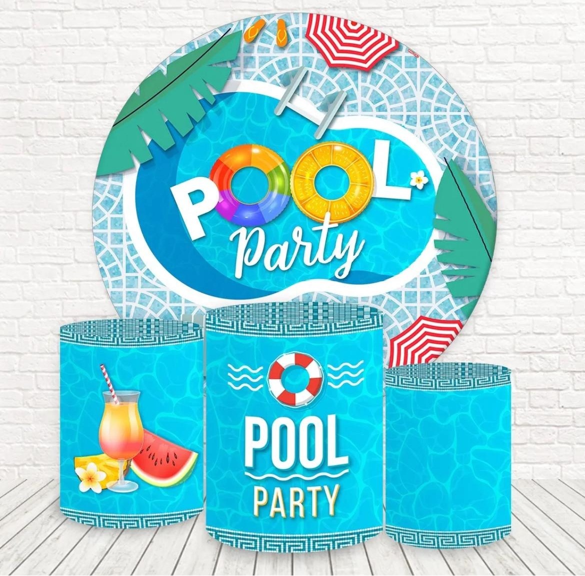 Capas Sublimadas Pool Party - Pegue e Monte Flávia Pimentel
