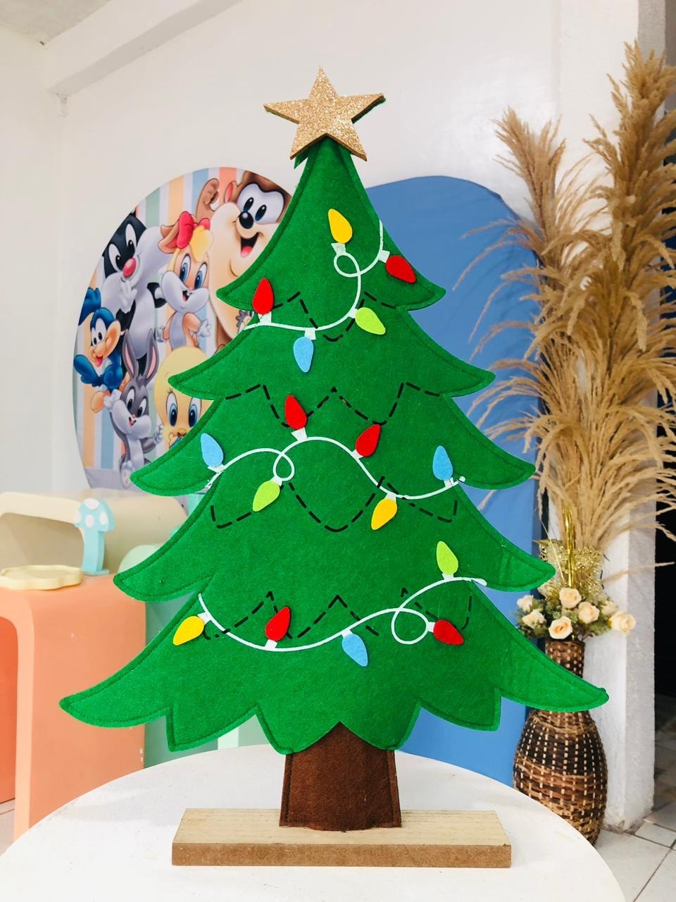 Arvore de Natal Em Feltro - Pegue e Monte Flávia Pimentel
