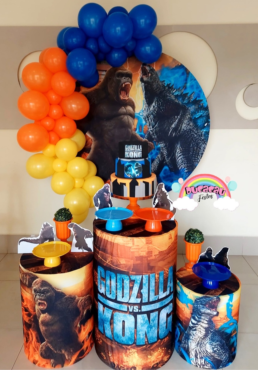 Kit Pegue E Monte Godzilla Vs King Kong - Ducacau Festas