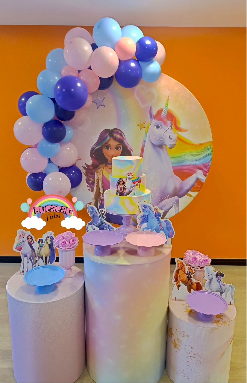 Kit Pegue E Monte Academia Unicórnio - Ducacau Festas