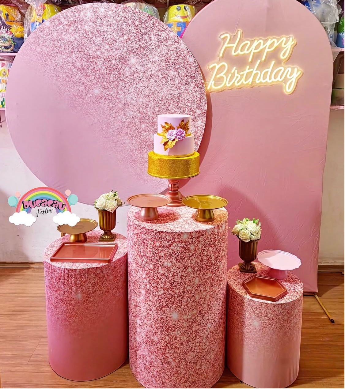 Kit Rose Gold - Versão Maior - Ducacau Festas