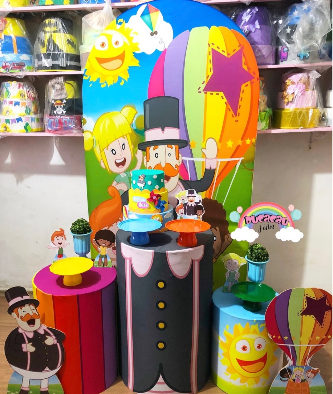 Kit Pegue E Monte Mundo Bita - Modelo 2 - Ducacau Festas
