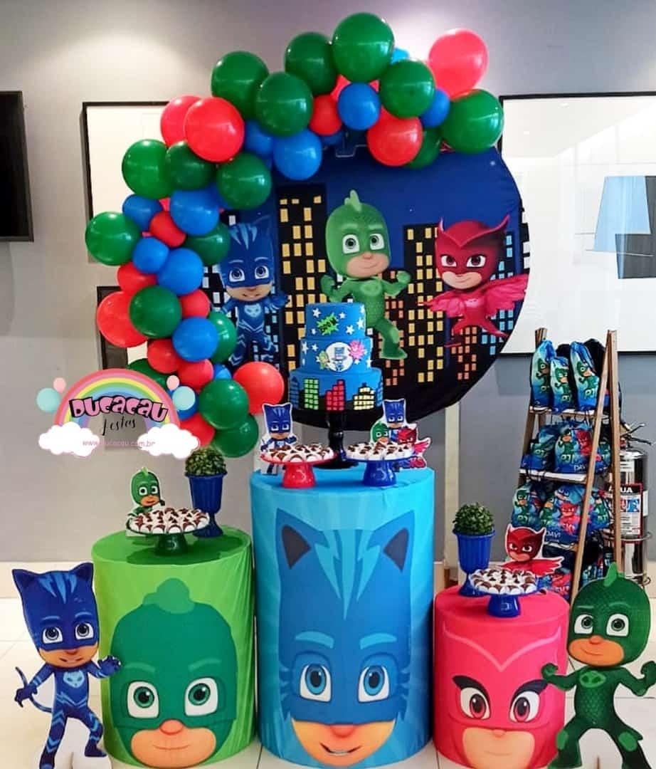 Kit Pegue E Monte Pj Masks - Ducacau Festas