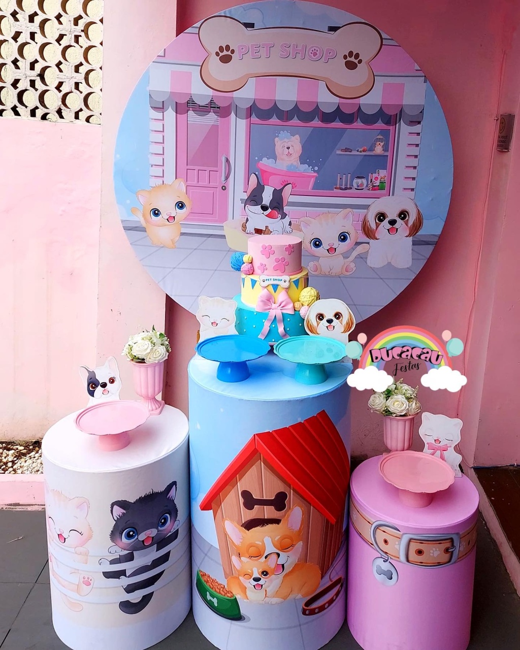 Kit Pegue E Monte Petshop - Ducacau Festas