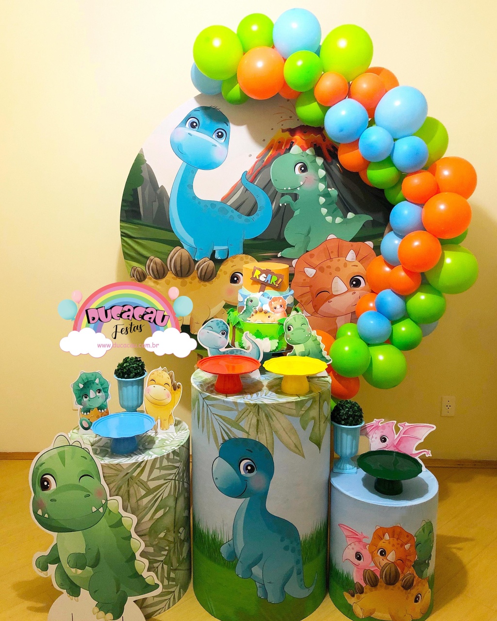 Kit Pegue E Monte Dino Baby - Ducacau Festas