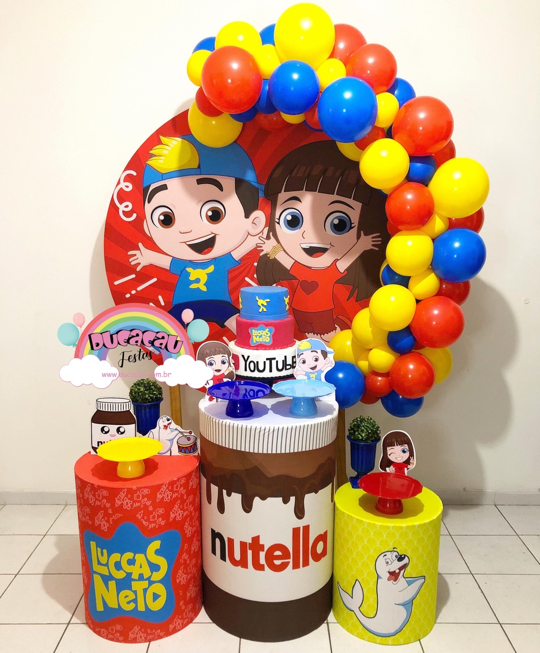 Kit Pegue E Monte Luccas Neto - Ducacau Festas