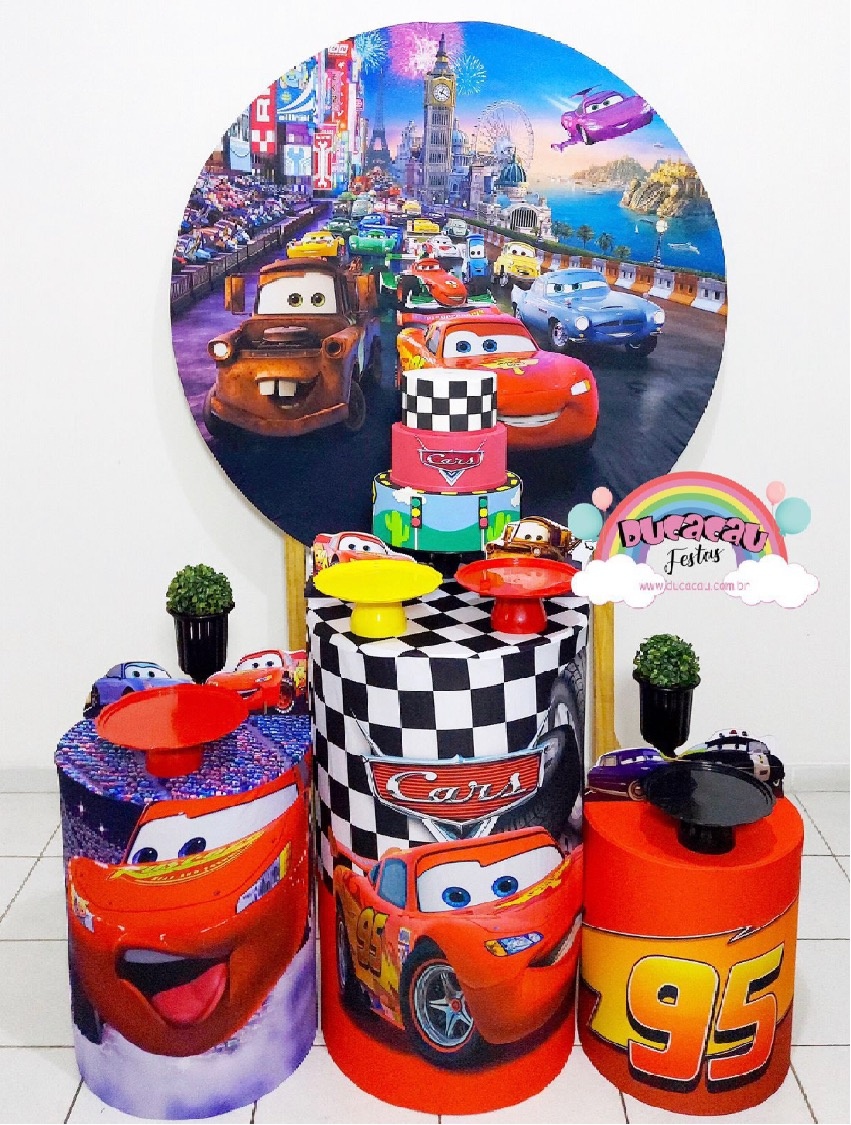 Kit Pegue E Monte Carros da Disney  - Ducacau Festas