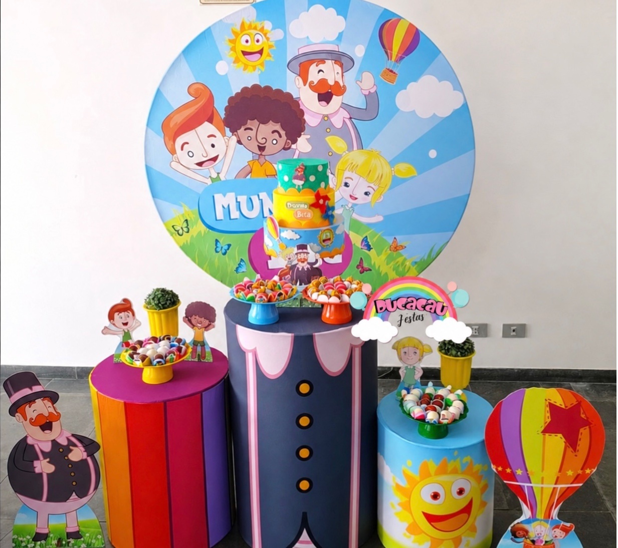 Kit Pegue E Monte Mundo Bita - Modelo 1 - Ducacau Festas