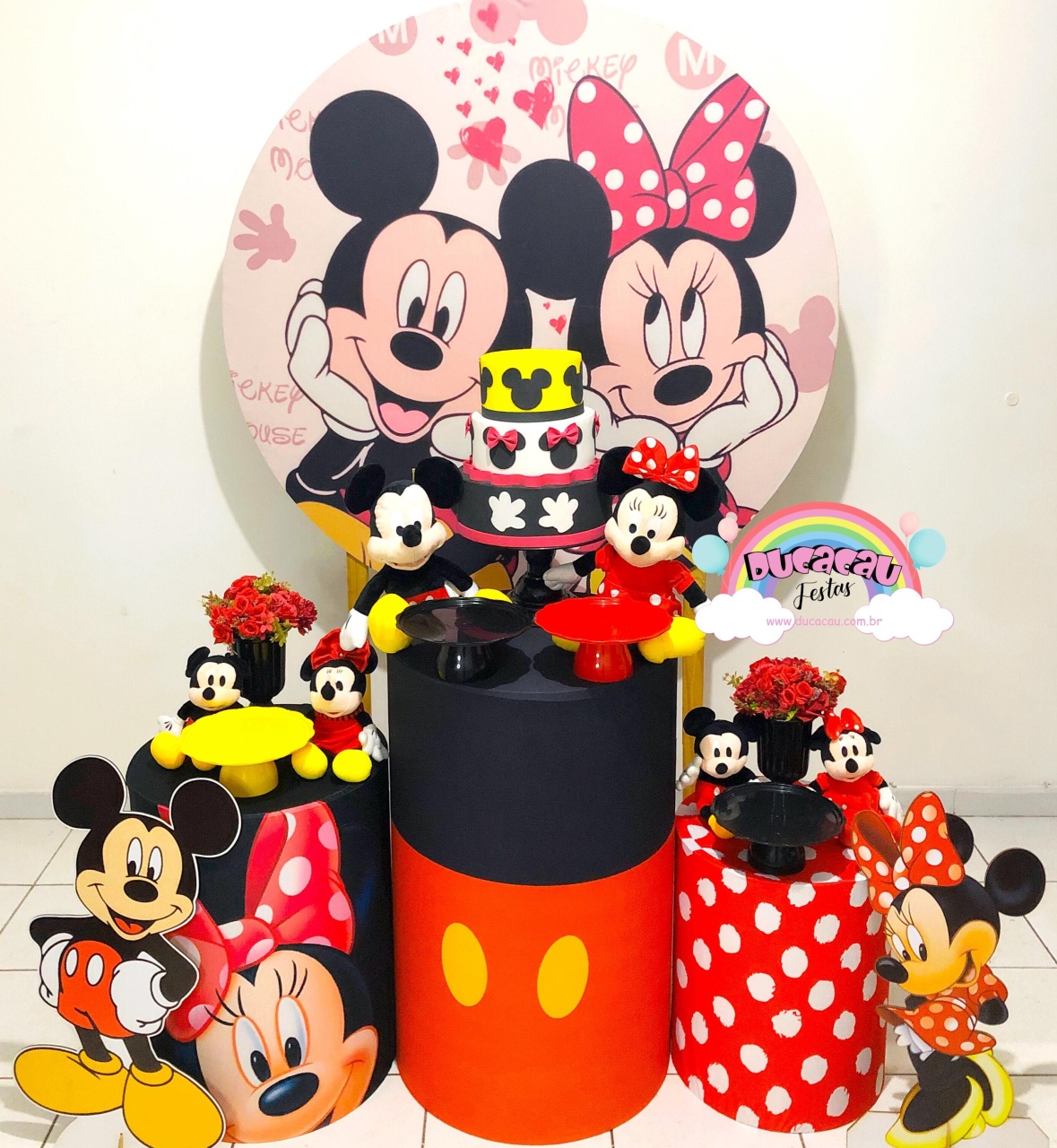 Kit Pegue E Monte Mickey E Minnie - Ducacau Festas