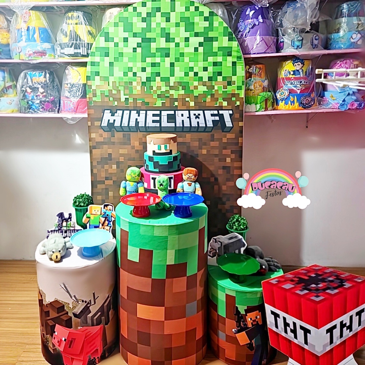 Kit Pegue E Monte Minecraft III - Ducacau Festas