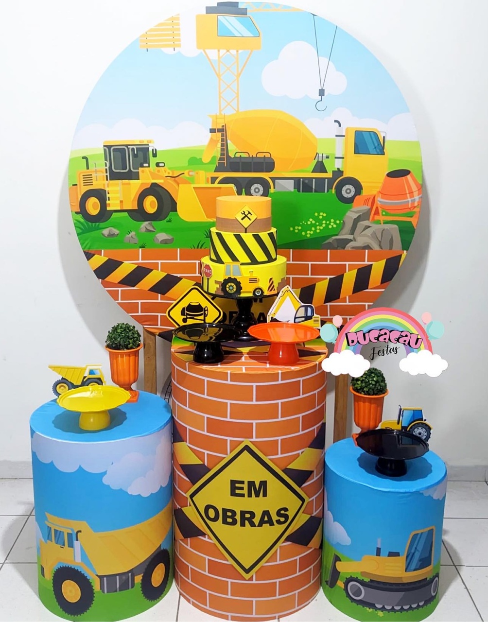 Kit Pegue E Monte Construção - Ducacau Festas