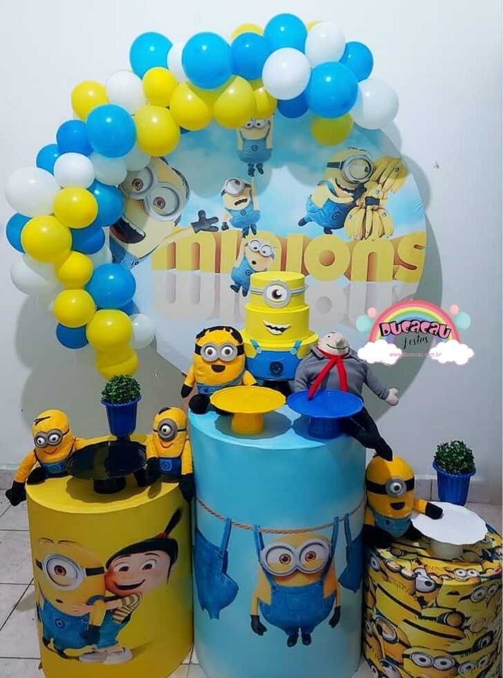 Kit Pegue E Monte Minions - Ducacau Festas
