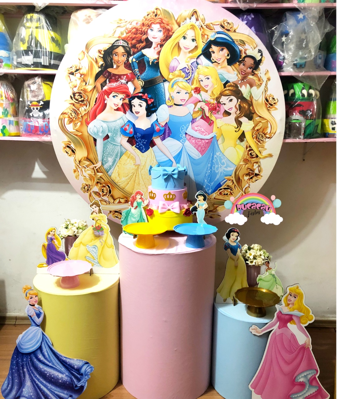 Kit Pegue E Monte Princesas - Modelo 2 - Ducacau Festas
