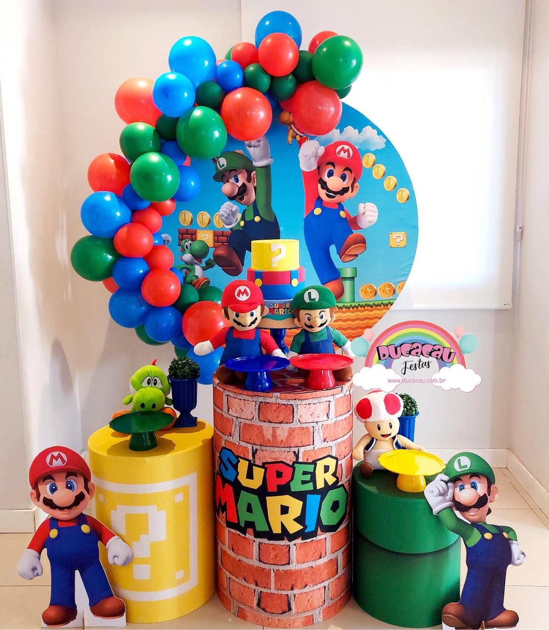 Kit Pegue E Monte Mario Bros - Ducacau Festas