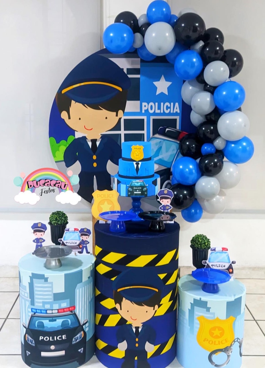 Kit Pegue E Monte Policial - Ducacau Festas
