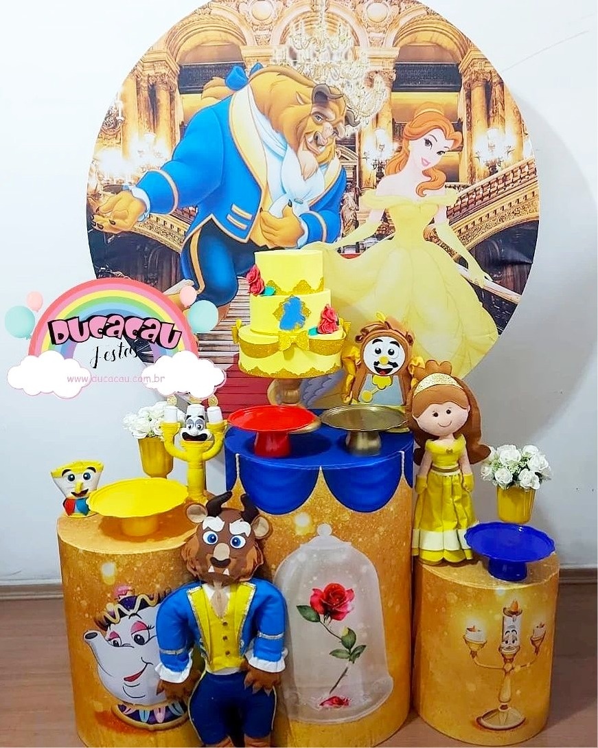 Kit Pegue E Monte Bela E A Fera - Ducacau Festas