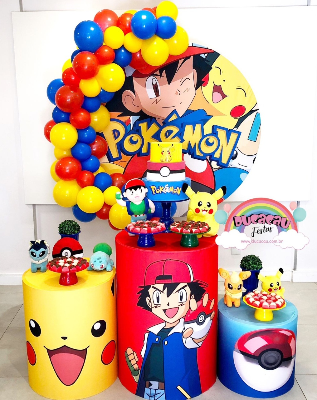 Kit Pegue E Monte Pokémon - Ducacau Festas