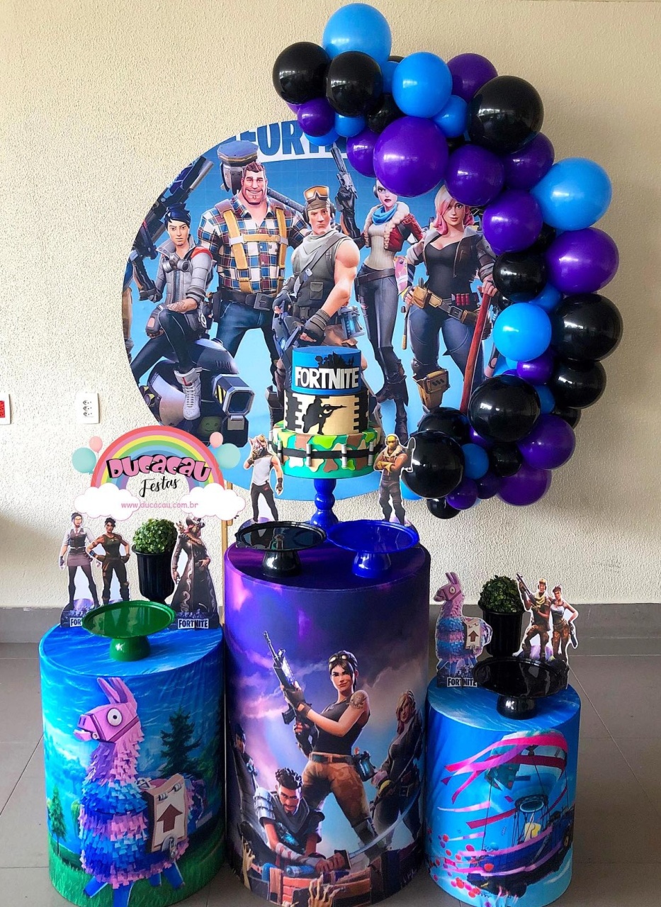 Kit Pegue E Monte Fortnite - Ducacau Festas