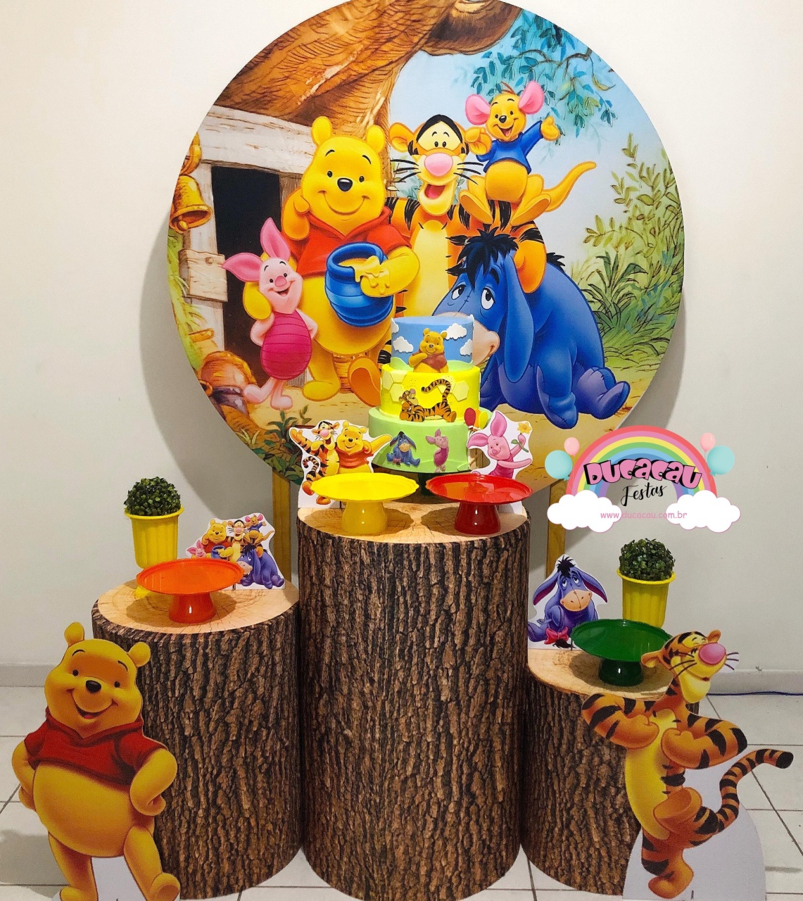 Kit Pegue E Monte Ursinho Pooh - Ducacau Festas