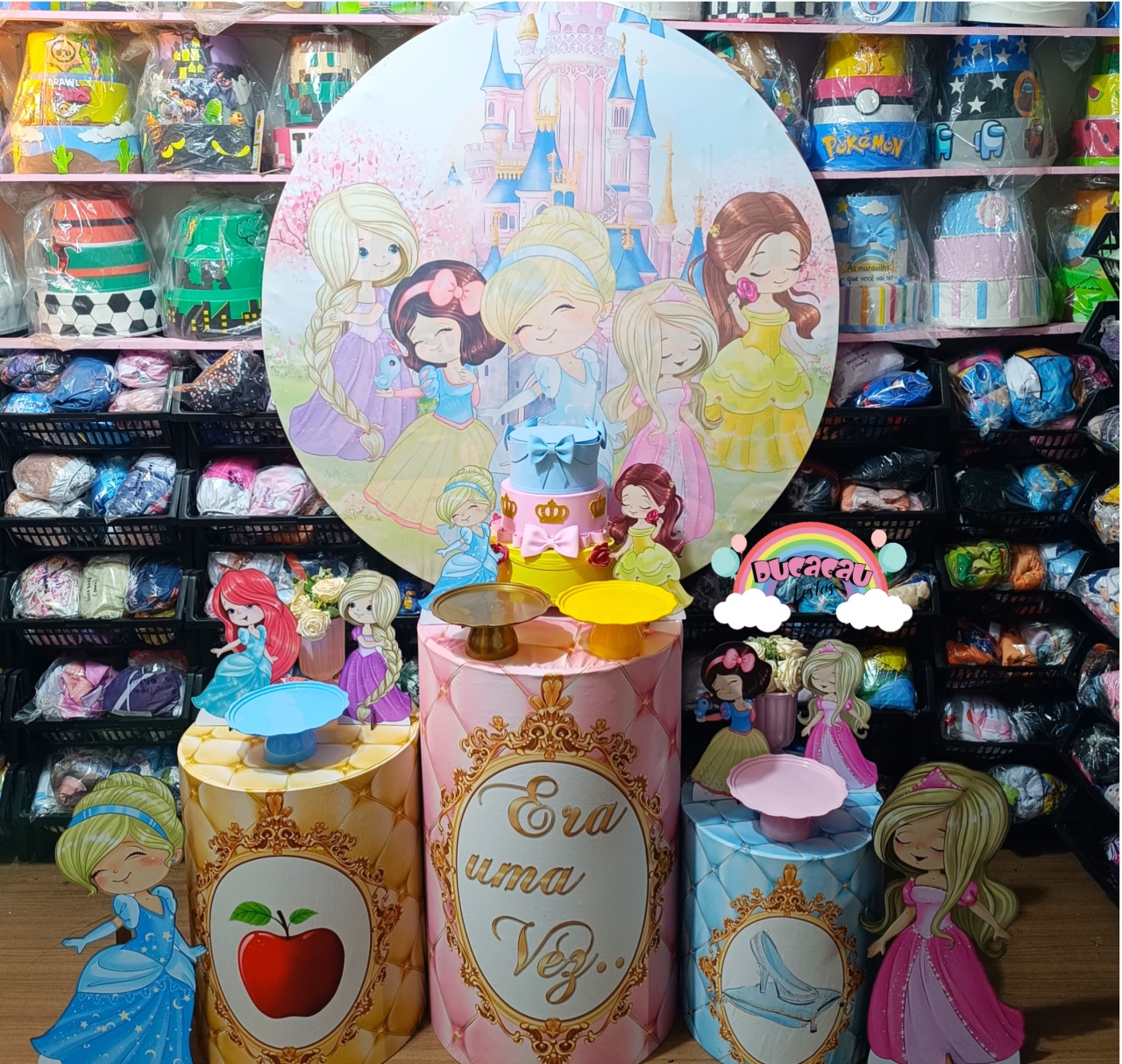 Kit Pegue E Monte Princesas Cute - Ducacau Festas