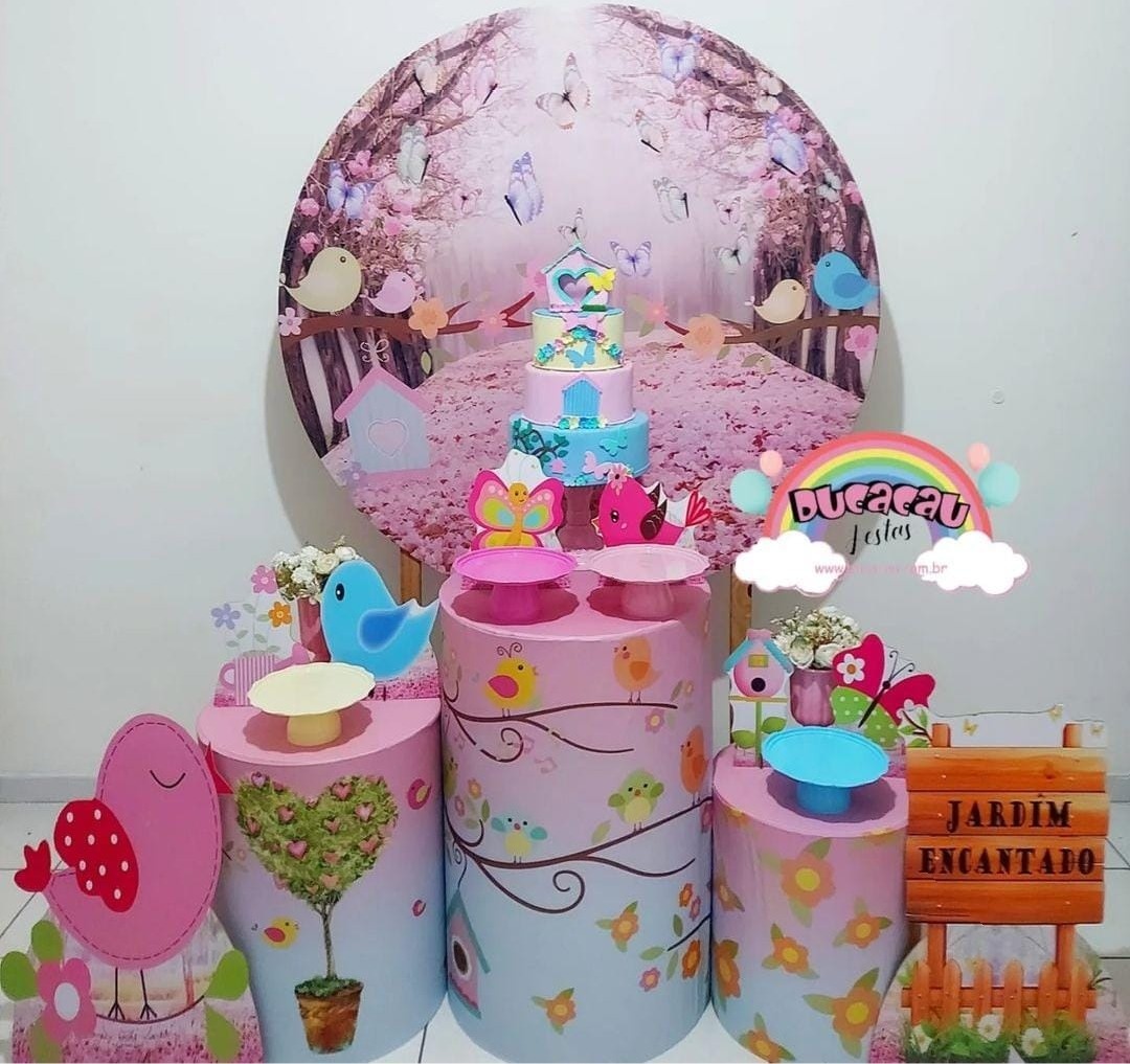 Kit Pegue E Monte Jardim Encantado - Ducacau Festas