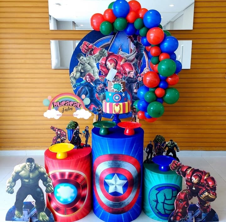 Kit Pegue E Monte Vingadores - Ducacau Festas