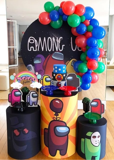 Kit Pegue E Monte Among Us - Ducacau Festas