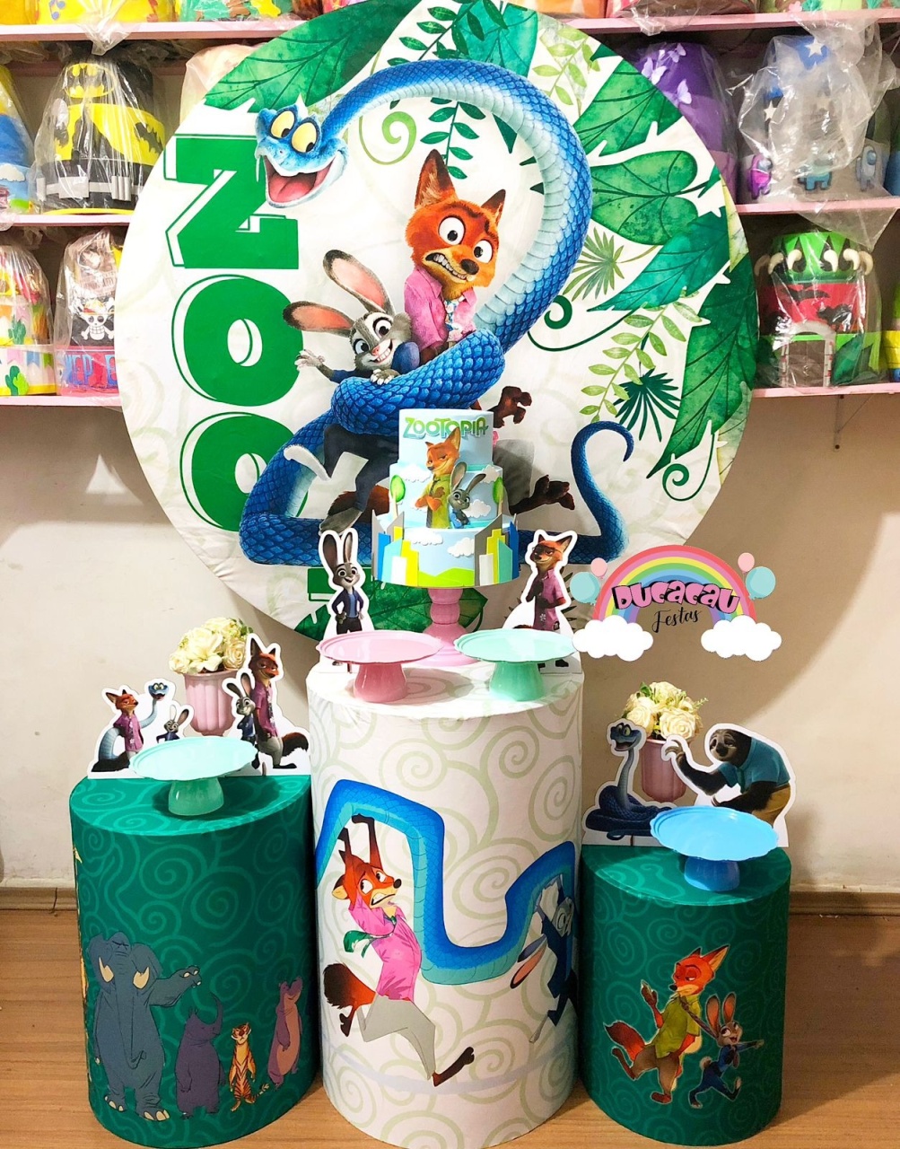 Kit Pegue E Monte Zootopia - Ducacau Festas