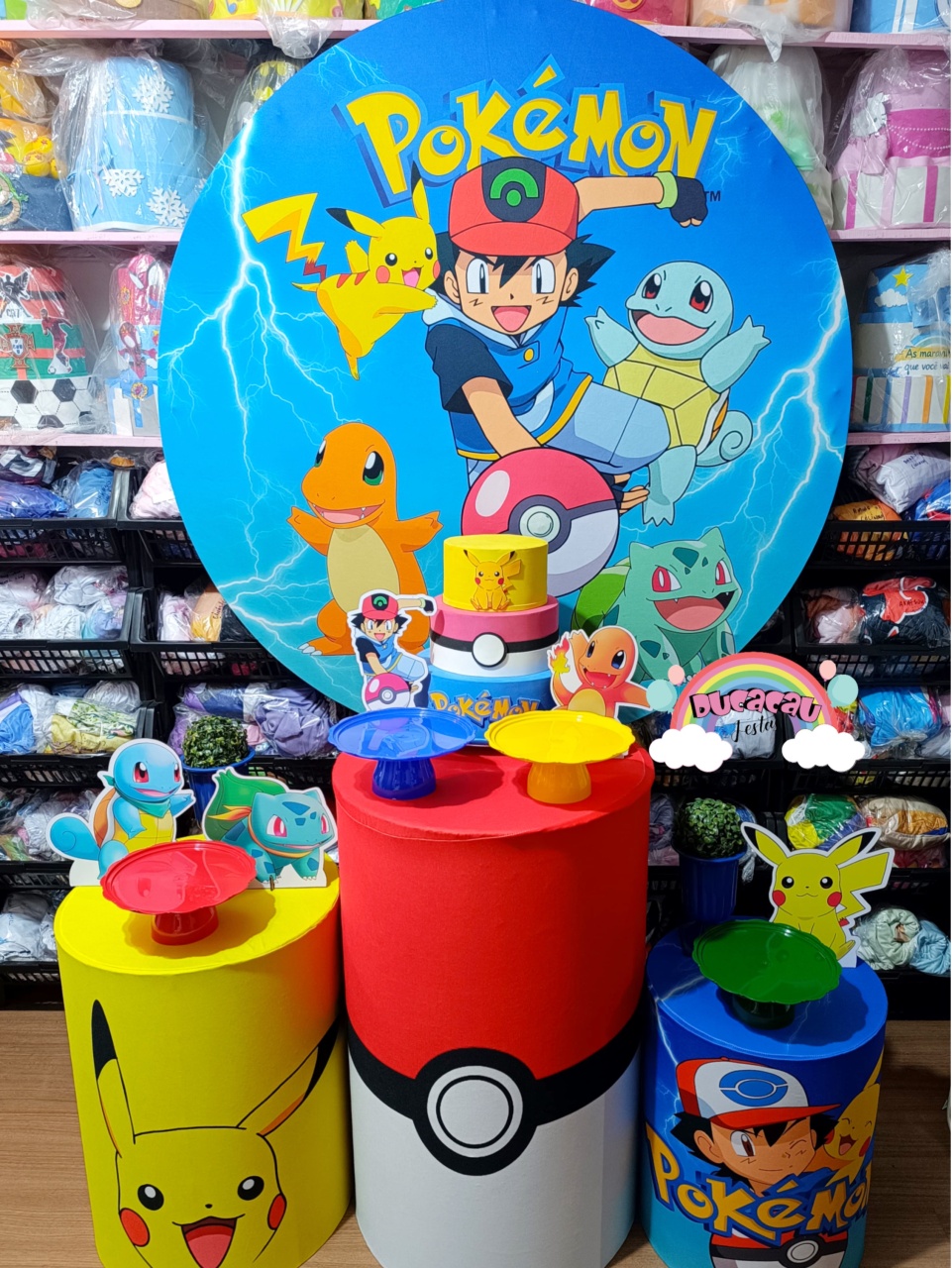 Kit Pegue E Monte Pokémon Ii - Ducacau Festas