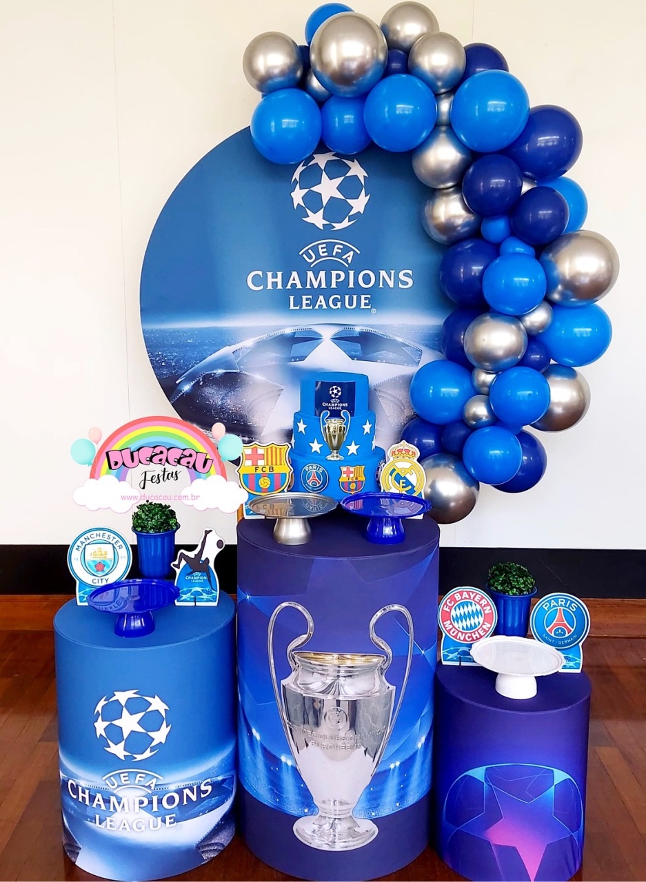 Kit Pegue E Monte Champions League - Ducacau Festas